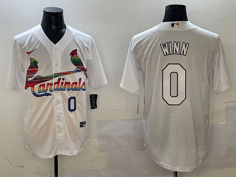 Men St.Louis Cardinals #0 Winn White Game Mexico 2025 Nike MLB Jersey style 2->st.louis cardinals->MLB Jersey